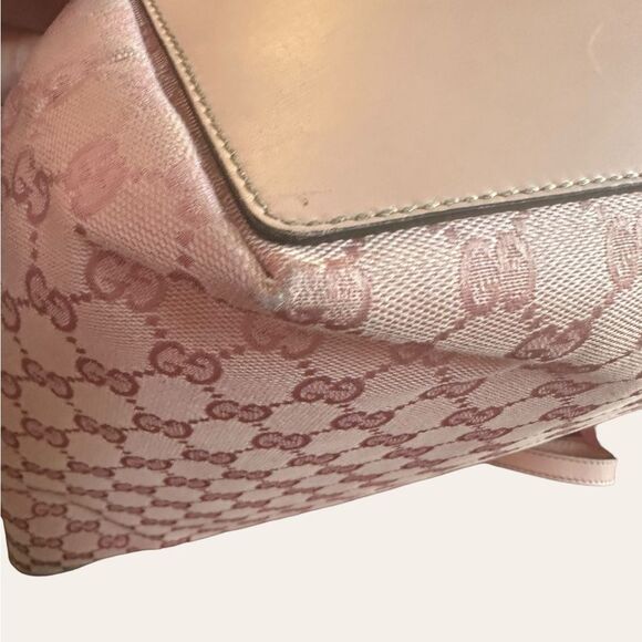 Gucci- GG Canvas Leather-Trimmed Tote - Vintage - Picture 14 of 16